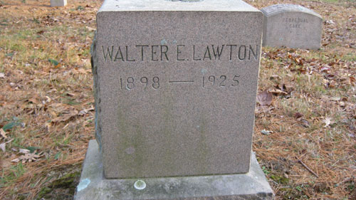 Walter Edward Lawton marker