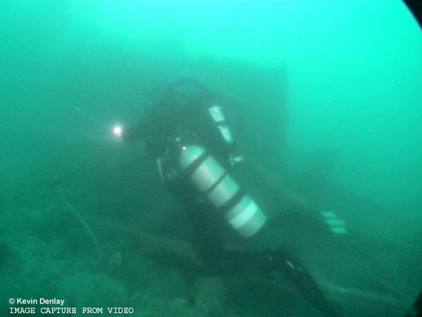 USS Perch - Diver Beside Fairwater