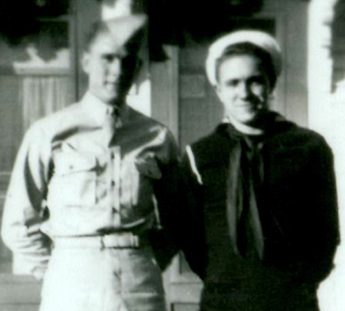 Vinton Jordan Earle (right) and brother Sgt. Charles B. Earle
