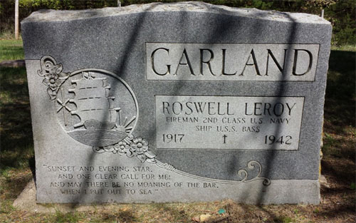 Roswell Leroy Garland marker