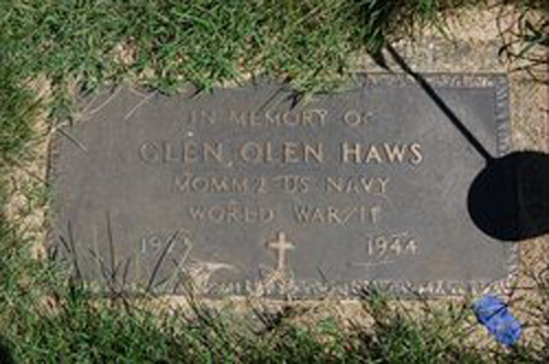 Glen Olen Haws marker