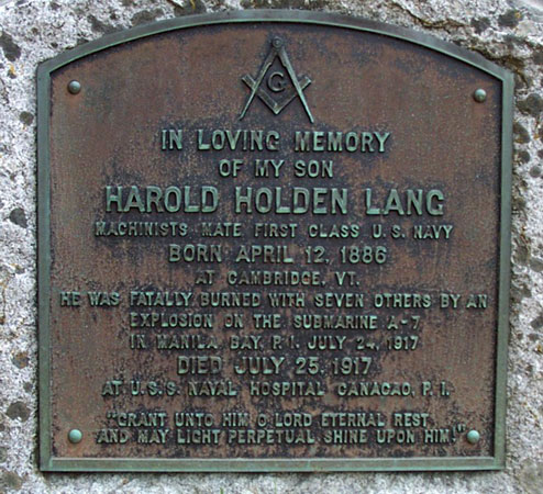 Harold Holden Lang marker