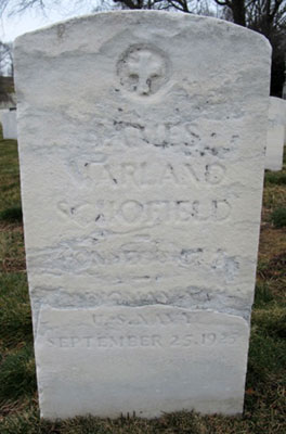 James Marland Schofield marker
